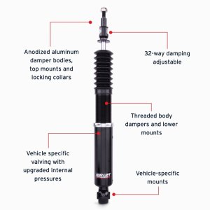 Volkswagen CC Suspension Kit - Rear - Air Lift - Performance with Air Spring End Caps, Progressive-rate Bellows, 32-level Damping Adjustment - Silver - `09-`17